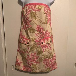 Tommy Hilfiger Tropical Floral Strapless Dress